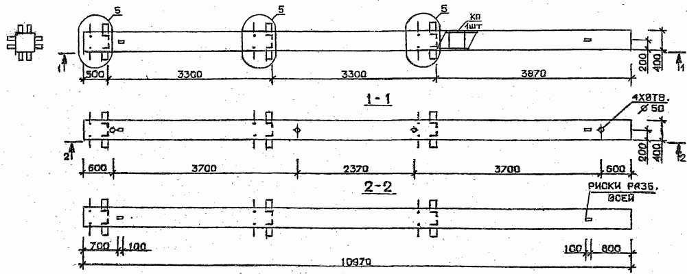 Колонна 2КБ 33.110-7 Серия 1.020.1-2с/89